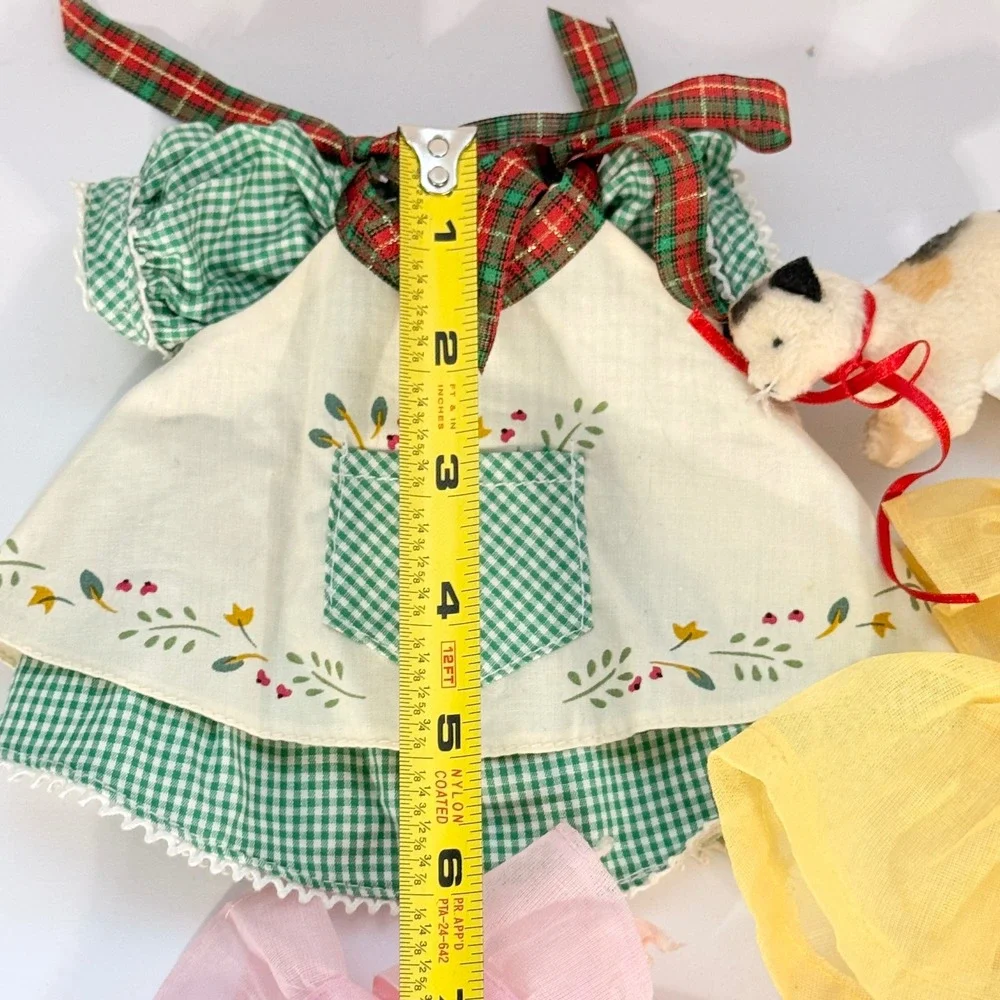 Muffy Vanderbear Doll Clothes Lot of 5 Spring Gingham Dress Pajamas Accessories